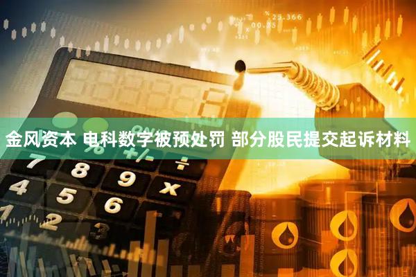 金风资本 电科数字被预处罚 部分股民提交起诉材料